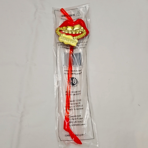 Red Slurpee Spoon straw - Picture 1 of 3